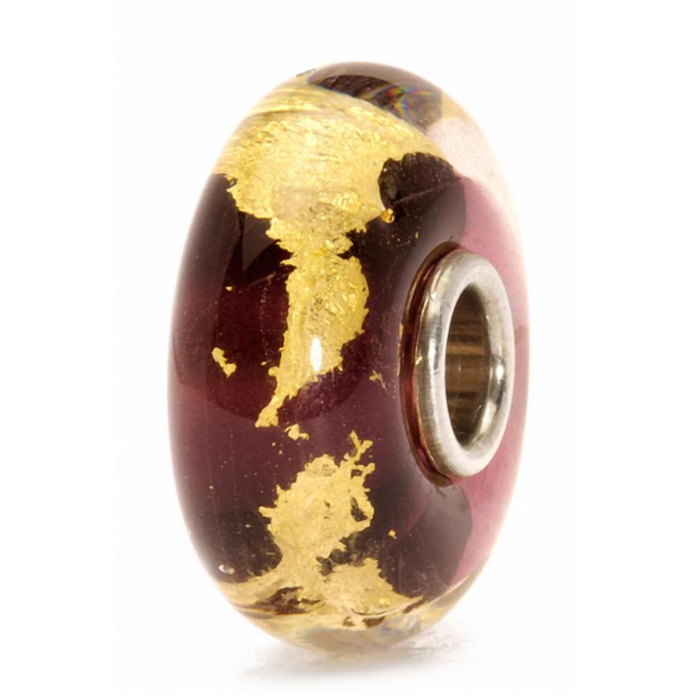 NEW TROLLBEADS women's third eye glass bead charm in red